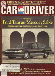 CAR & DRIVER 1985 MAR - NIKI LAUDA, ASC McLAREN 5.0 SC